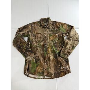 Women’s Camouflage Button Up Shirt Real Tree Size Small
